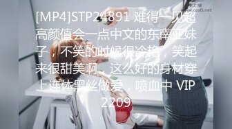 [MP4]STP24891 难得一见超高颜值会一点中文的东南亚妹子，不笑的时候很冷艳，笑起来很甜美啊，这么好的身材穿上连体黑丝做爱，喷血中 VIP2209