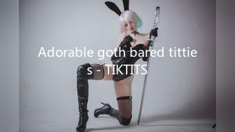 Adorable goth bared titties - TIKTITS