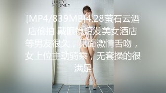 [MP4/839MB]4.28萤石云酒店偷拍 戴眼镜短发美女酒店等男友很久，见面激情舌吻，女上位主动骑乘，无套操的很满足